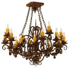  130490 - 38" Square Kimberly 20 Light Chandelier