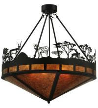  130870 - 29"W Serengeti Inverted Pendant