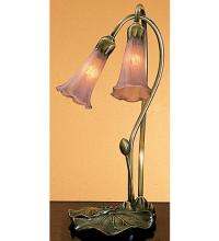  13209 - 16" High Lavender Pond Lily 2 LT Accent Lamp