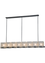  135816 - 78"L Ice Cube 8 LT Oblong Chandelier