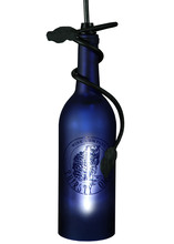  137403 - 3" Wide Personalized Thirsty Owl Wine Bottle Mini Pendant