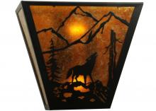  137516 - 13" Wide Wolf on the Loose Wall Sconce