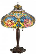  138108 - 26"H Dragonfly Rose Table Lamp