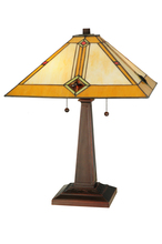  138110 - 22"H Diamond Mission Table Lamp