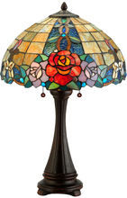 Meyda Blue 138121 - 25"H Rose Vine Table Lamp