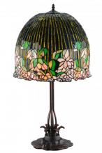 Meyda Blue 138581 - 32"H Tiffany Flowering Lotus Table Lamp