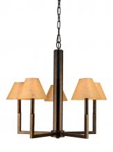  138716 - 24" Wide Rula 5 Light Chandelier