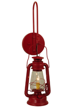  139699 - 7"W Miners Lantern Red Wall Sconce