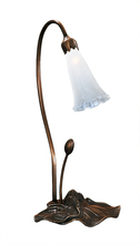  14043 - 16" High White Tiffany Pond Lily Accent Lamp