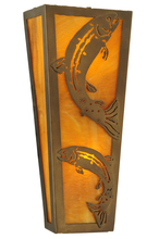  140840 - 5" Wide Leaping Trout Wall Sconce