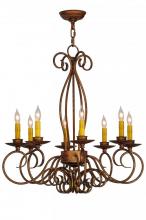 Meyda Blue 142864 - 26"W Elisha 8 LT Chandelier