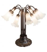  14391 - 22"H White Pond Lily 10 LT Table Lamp