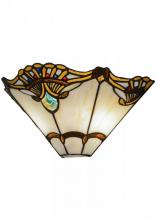 Meyda Blue 144020 - 14.5"W Shell with Jewels Wall Sconce