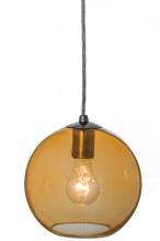  144333 - 8"W Bola Amber Mini Pendant