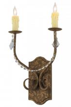 Meyda Blue 144397 - 14"W Samuel 2 LT Wall Sconce