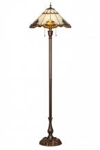  144409 - 63"H Shell with Jewels Floor Lamp