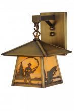  144651 - 8"W Stillwater Fly Fishing Creek Hanging Wall Sconce