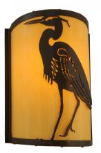  146243 - 8" Wide Heron Wall Sconce