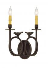 Meyda Blue 146495 - 12" Wide Ornith 2 Light Wall Sconce