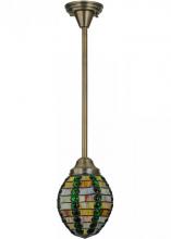  147739 - 8" Wide Jeweled Beehive Mini Pendant