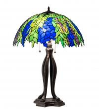  149748 - 30" High Tiffany Honey Locust Table Lamp