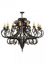 Meyda Blue 151204 - 60"W Symen 16 LT Chandelier