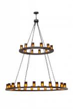  151692 - 72"W Loxley 36 LT Two Tier Chandelier