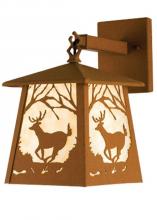  15278 - 7.5"W Deer at Dawn Hanging Wall Sconce