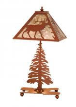  15300 - 21.5"H Lone Elk Table Lamp