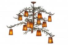  153180 - 52"W Pine Branch Valley View 12 LT Chandelier