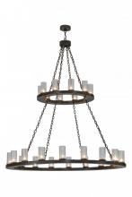  153513 - 60" Wide Loxley 28 Light Two Tier Chandelier
