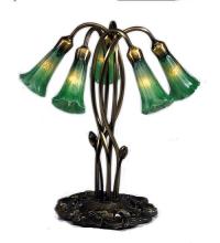  15386 - 17" High Green Tiffany Pond Lily 5 LT Accent Lamp