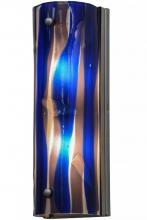 Meyda Blue 154599 - 5.5"W Metro Fusion Midnight Wall Sconce