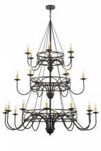  155775 - 60" Wide Polonella 24 Light Three Tier Chandelier