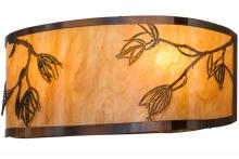 Meyda Blue 157197 - 20" Wide Stoneycreek Mountain Pine Wall Sconce