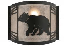  157293 - 12"W Happy Bear on the Loose Left Wall Sconce