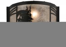  157296 - 12"W Lynx on the Loose Left Wall Sconce