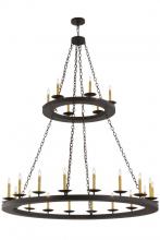  158584 - 61" Wide Loxley 24 Light Two Tier Chandelier