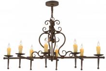 Meyda Blue 160713 - 48"L Monica 8 LT Oblong Chandelier