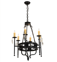  160742 - 24" Wide Gina 6 LT Chandelier