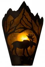  161605 - 8"W Moose at Dawn Right Wall Sconce