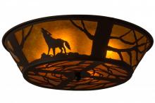  162070 - 22" Wide Wolf on the Loose Flushmount