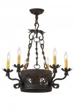  162507 - 24" Wide Dragone 6 Light Chandelier