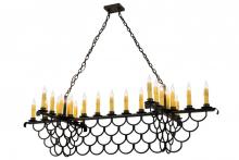  162857 - 71"L Picadilly 23 LT Oblong Chandelier
