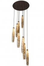  163901 - 48" Wide Checkers 8 Light Cascading Pendant