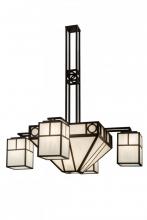  164027 - 60"W Mission Chic 4 LT Chandelier