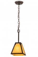 Meyda Blue 164511 - 7"Sq Dalton Pendant