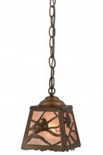  164758 - 6"Sq Spruce Pine Mini Pendant