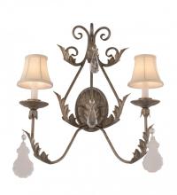  167679 - 21" Wide French Elegance 2 Light Wall Sconce