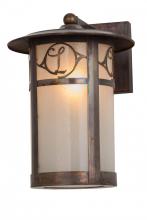  167993 - 10" Wide Fulton Personalized Monogram Solid Mount Wall Sconce